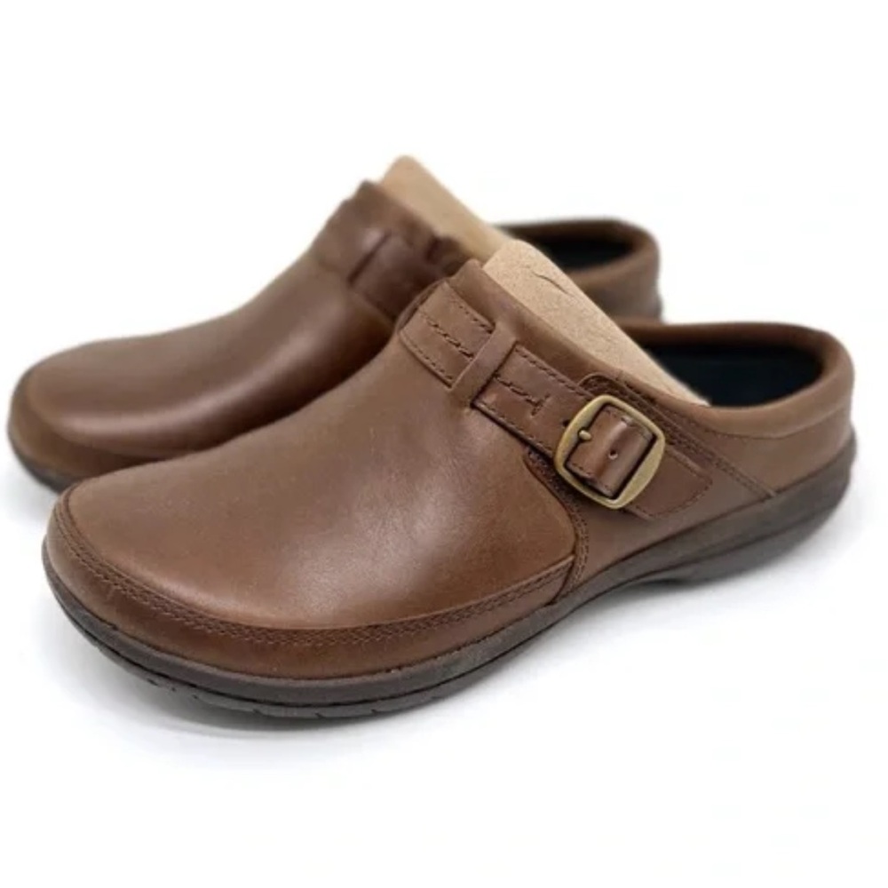 Merrell Encore Kassie Leather Buckle Slide On Clog size 8